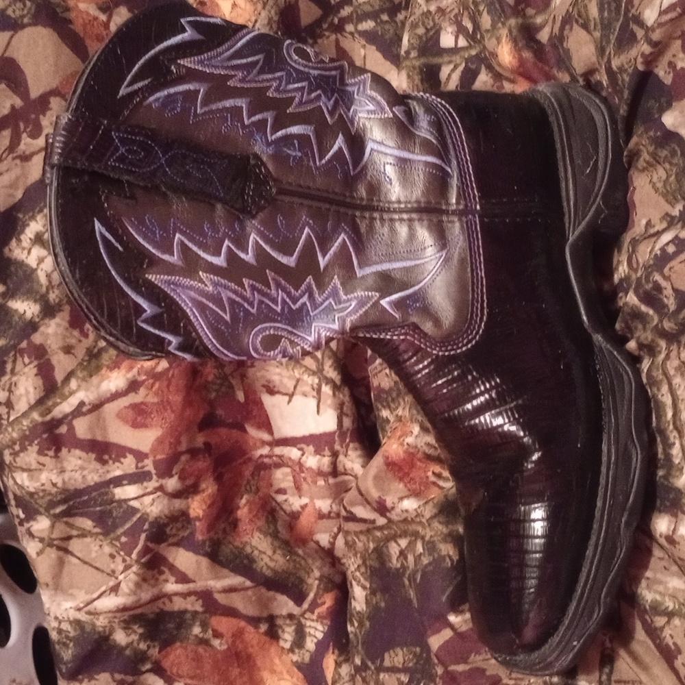 Women's 10s Durango Western square toe black boots